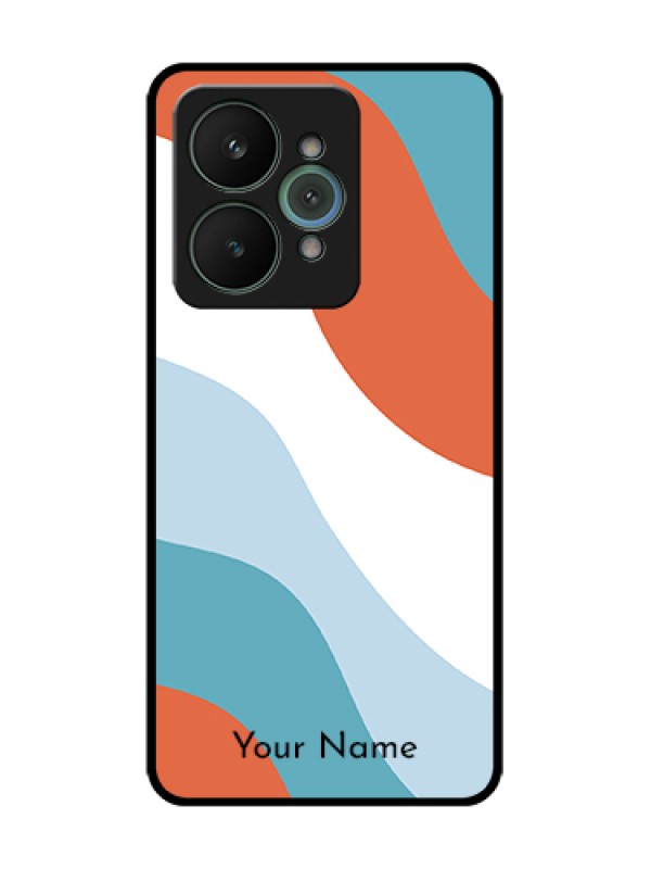 Custom Realme 15 5G Custom Metal Phone Case - Coloured Waves Design