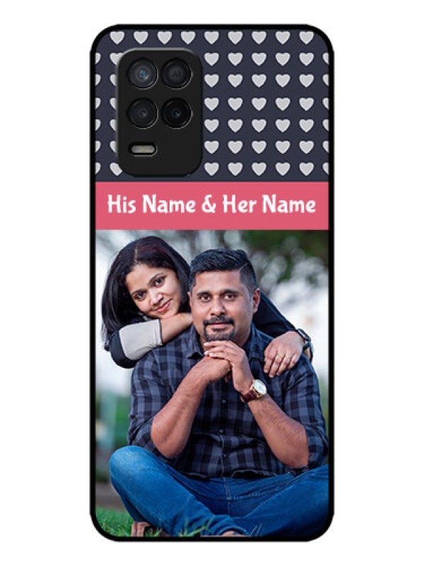 Custom Realme 8 5G Custom Metal Phone Case - Love Symbols Design