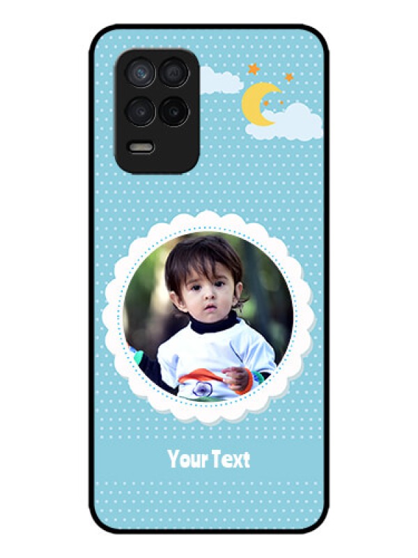 Custom Realme 8 5G Custom Metal Phone Case - Violet Pattern Design
