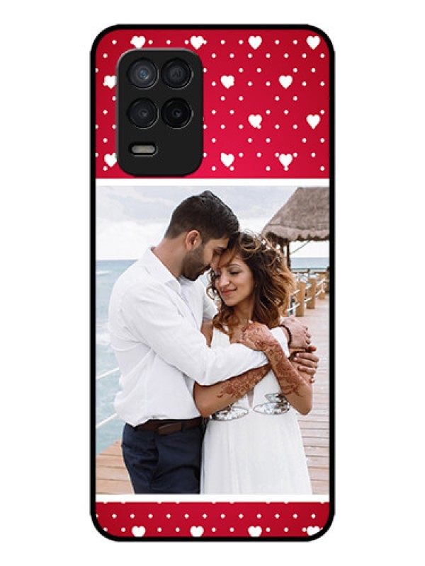 Custom Realme 8 5G Custom Metal Phone Case - Hearts Mobile Case Design