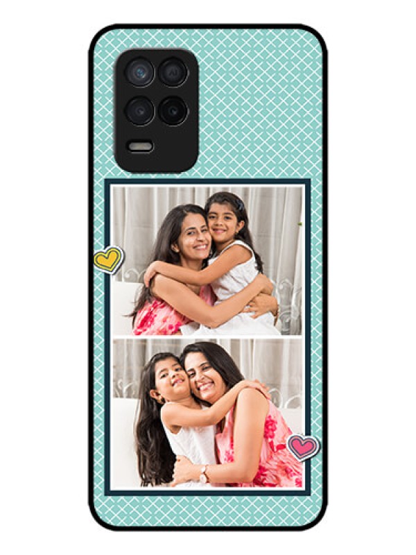 Custom Realme 8 5G Custom Metal Phone Case - 2 Image Holder With Pattern Design