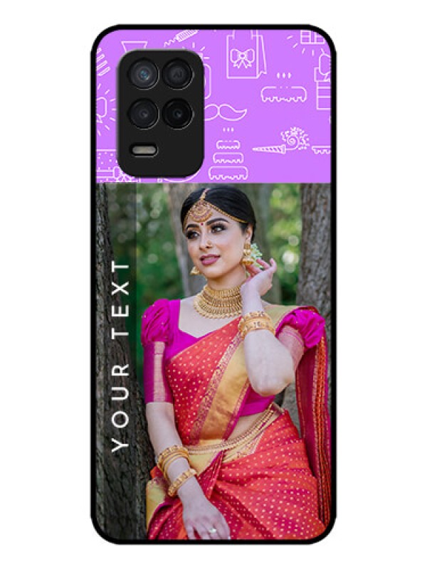 Custom Realme 8 5G Custom Metal Phone Case - Birthday Icons Design