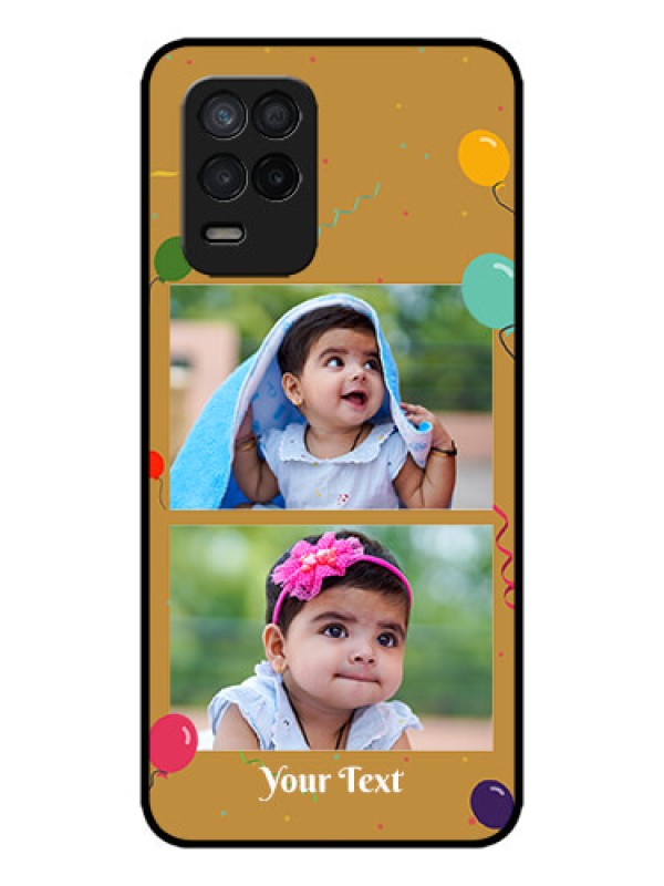 Custom Realme 8 5G Custom Metal Phone Case - Image Holder With Birthday Celebrations Design