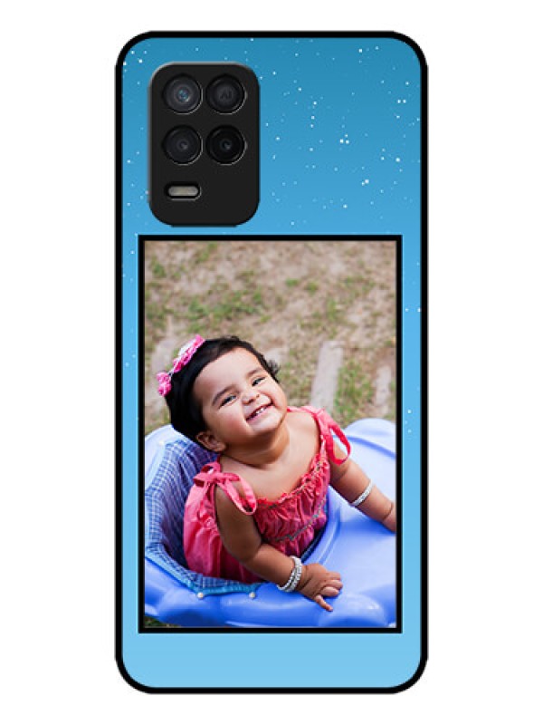 Custom Realme 8 5G Custom Metal Phone Case - Wave Pattern Colorful Design