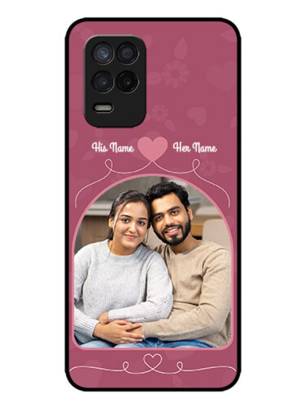 Custom Realme 8 5G Custom Metal Phone Case - Love Floral Design