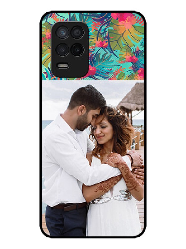 Custom Realme 8 5G Custom Metal Phone Case - Watercolor Floral Design