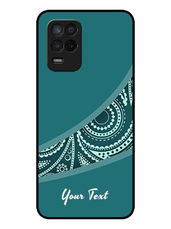 Custom Realme 8 5G Custom Metal Phone Case - Semi Visible Floral Design