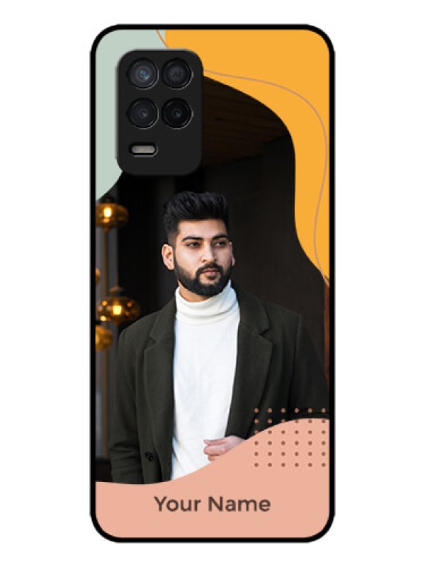 Custom Realme 8 5G Custom Metal Phone Case - Tri - Coloured Overlay Design
