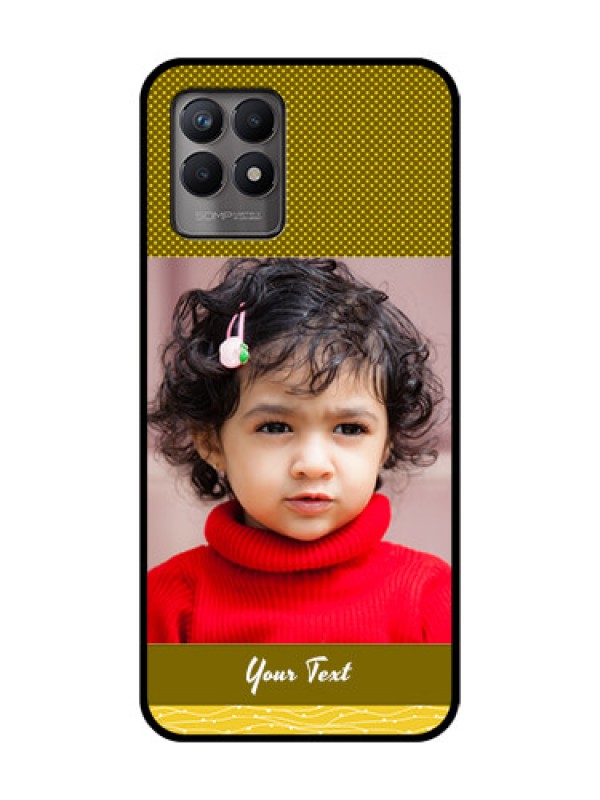 Custom Realme 8i Custom Metal Phone Case - Simple Green Color Design