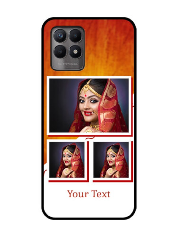 Custom Realme 8i Custom Metal Phone Case - Wedding Memories Design
