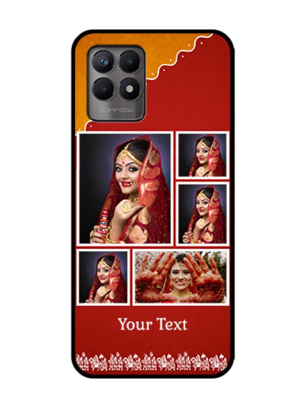 Custom Realme 8i Custom Metal Phone Case - Wedding Pic Upload Design