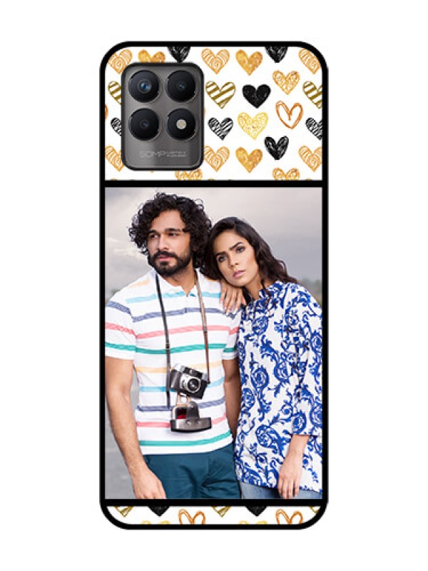 Custom Realme 8i Custom Metal Phone Case - Love Symbol Design