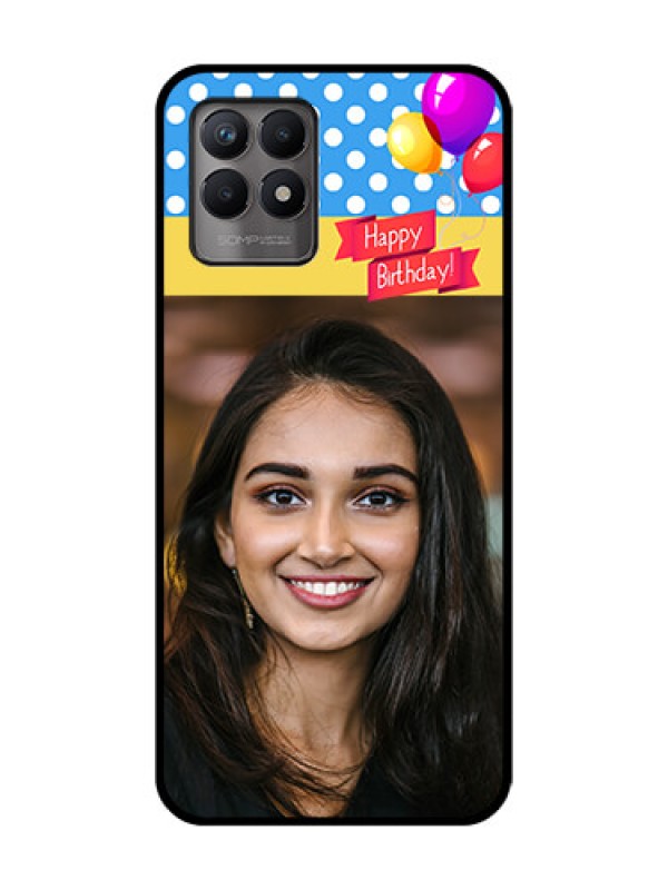 Custom Realme 8i Custom Metal Phone Case - Happy Birthday Design