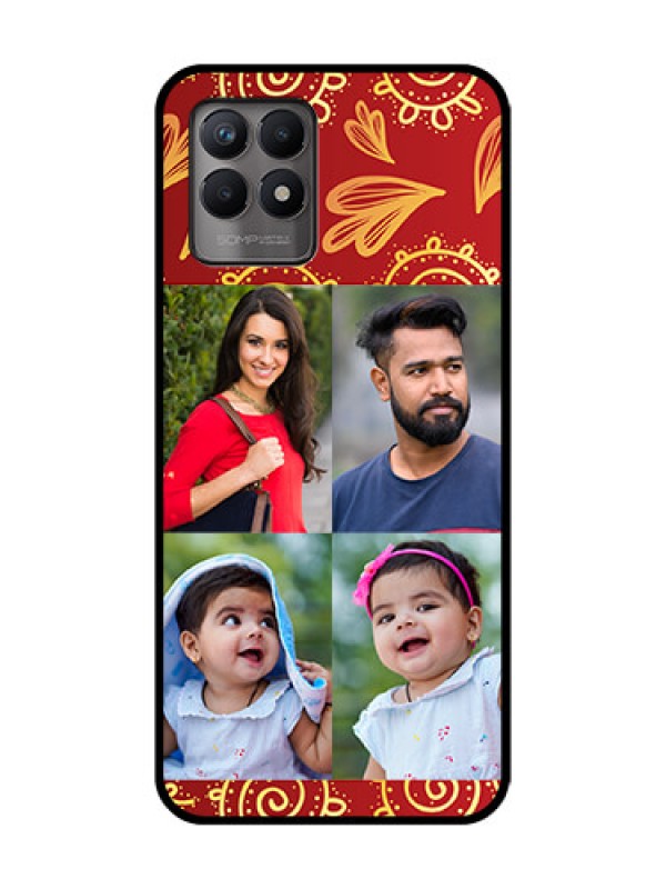 Custom Realme 8i Custom Metal Phone Case - 4 Image Traditional Design