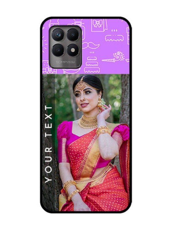 Custom Realme 8i Custom Metal Phone Case - Birthday Icons Design
