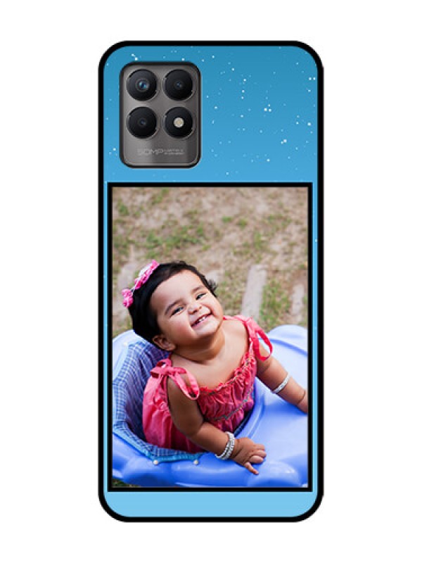 Custom Realme 8i Custom Metal Phone Case - Wave Pattern Colorful Design