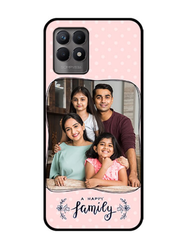 Custom Realme 8i Custom Metal Phone Case - Family With Dots Design