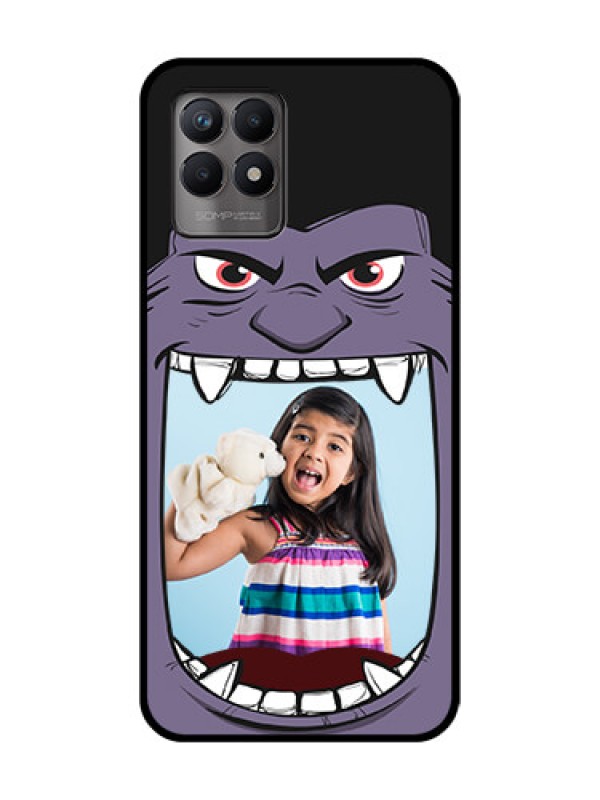 Custom Realme 8i Custom Metal Phone Case - Angry Monster Design