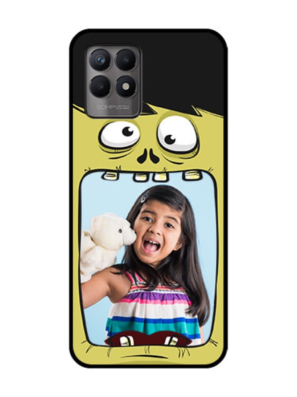 Custom Realme 8i Custom Metal Phone Case - Cartoon Monster Back Case Design