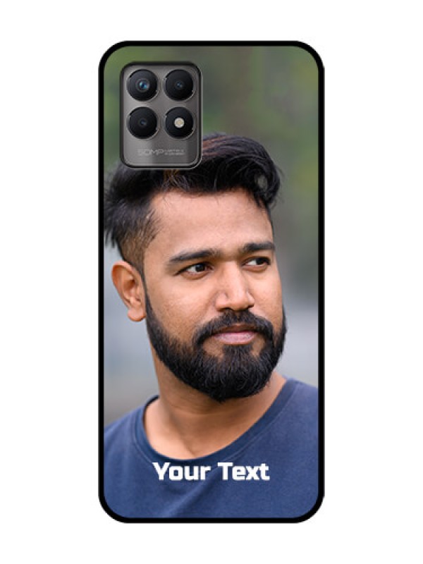 Custom Realme 8i Custom Metal Phone Case - Photo With Text Design