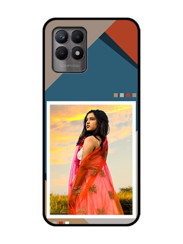 Custom Realme 8i Custom Metal Phone Case - Retro Color Pallet Design
