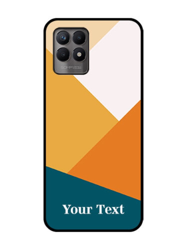 Custom Realme 8i Custom Metal Phone Case - Stacked Multi - Colour Design