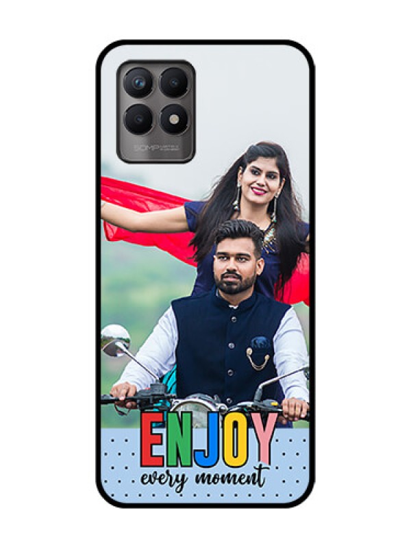 Custom Realme 8i Custom Metal Phone Case - Enjoy Every Moment Design