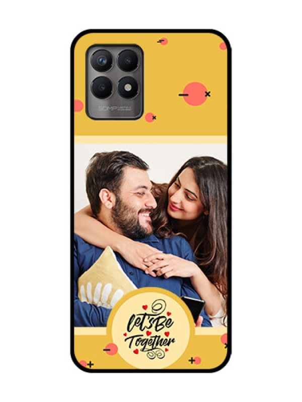 Custom Realme 8i Custom Metal Phone Case - Lets Be Together Design
