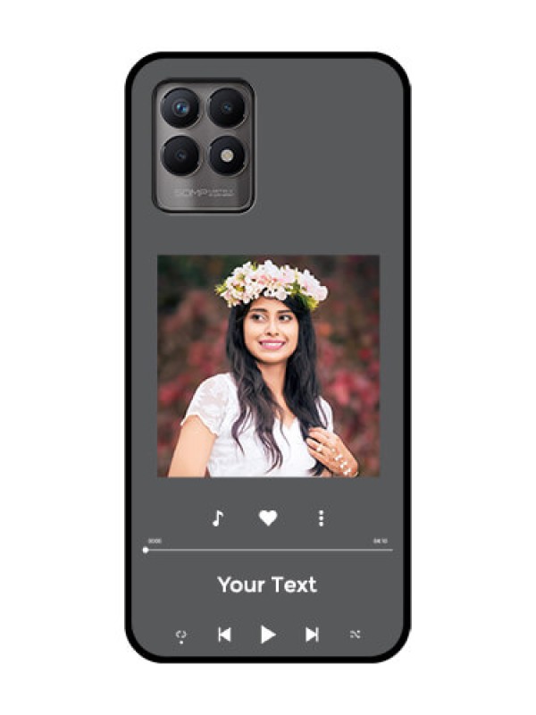 Custom Realme 8i Custom Metal Phone Case - Play The Music Design