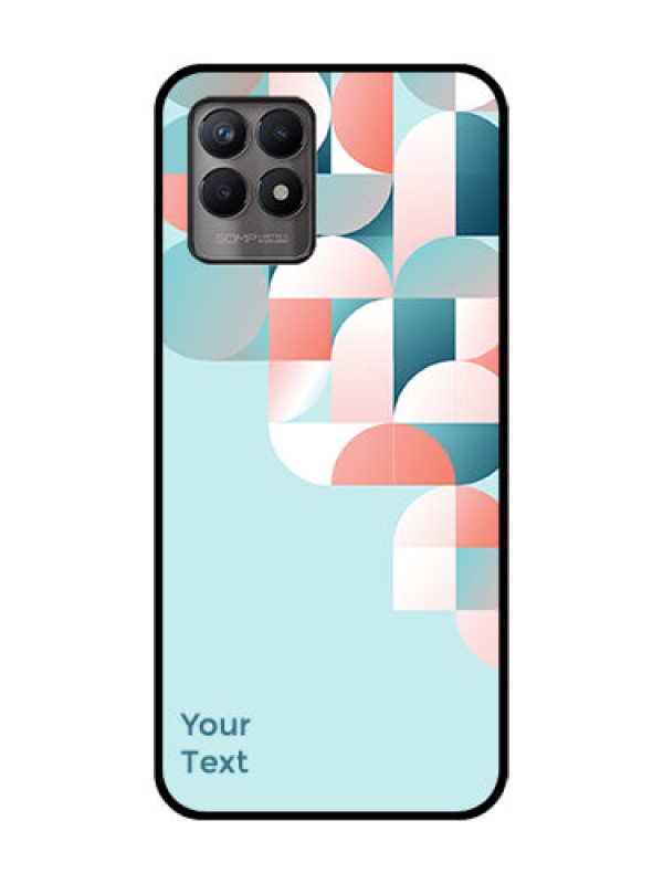 Custom Realme 8i Custom Metal Phone Case - Stylish Semi - Circle Pattern Design