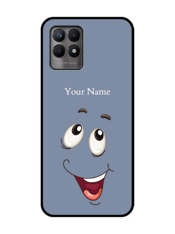 Custom Realme 8i Custom Metal Phone Case - Laughing Cartoon Face Design