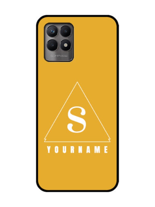 Custom Realme 8i Custom Metal Phone Case - Simple Triangle Design