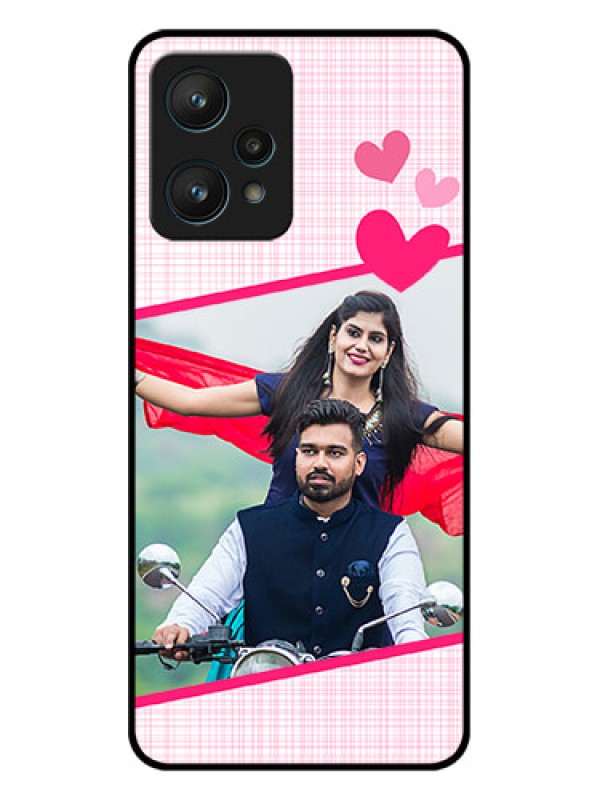 Custom Realme 9 Pro 5G Custom Metal Phone CaseLove Shape Heart Design