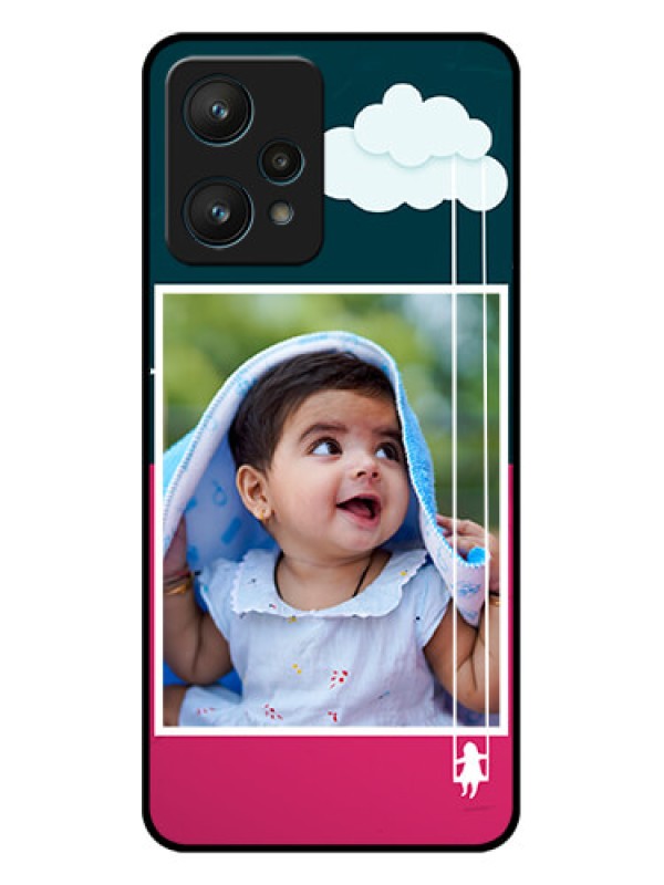 Custom Realme 9 Pro 5G Custom Metal Phone CaseCute Girl With Cloud Design