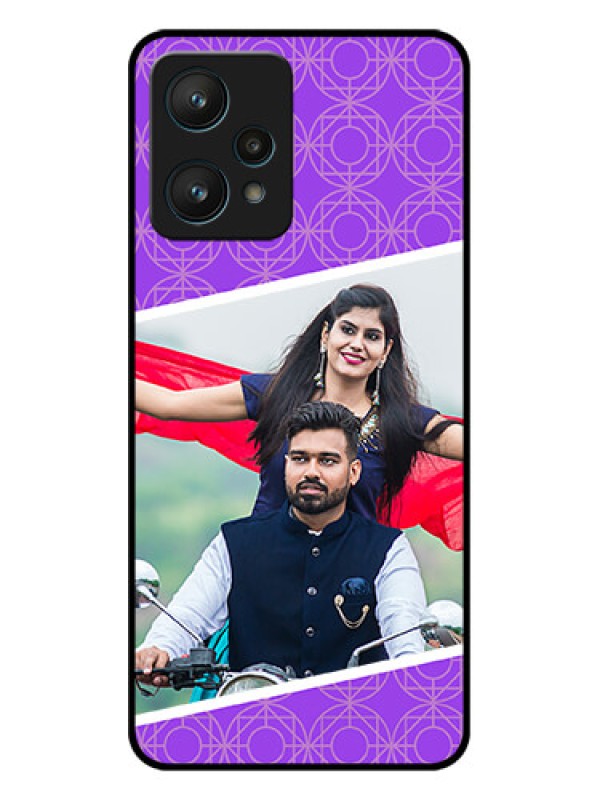 Custom Realme 9 Pro 5G Custom Metal Phone CaseViolet Color Pattern Design