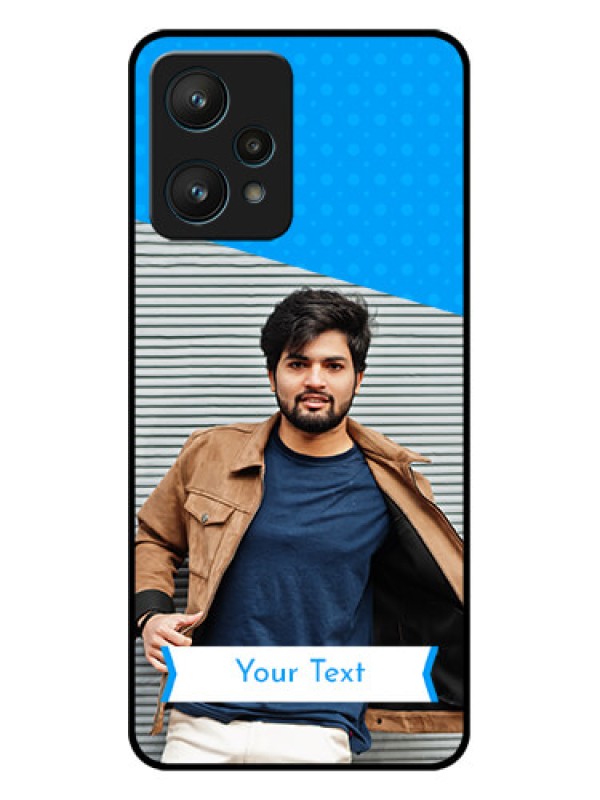 Custom Realme 9 Pro 5G Custom Metal Phone CaseSimple Blue Color Design