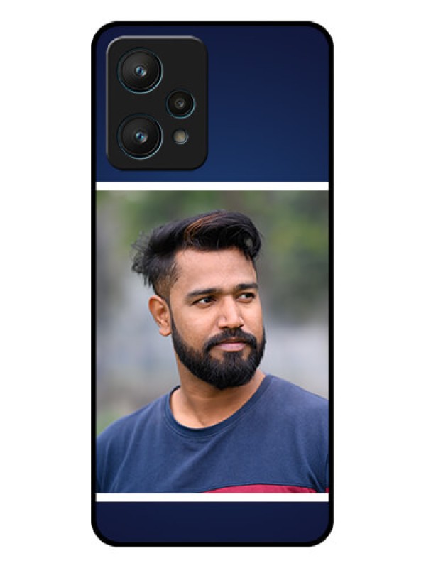 Custom Realme 9 Pro 5G Custom Metal Phone CaseSimple Royal Blue Design