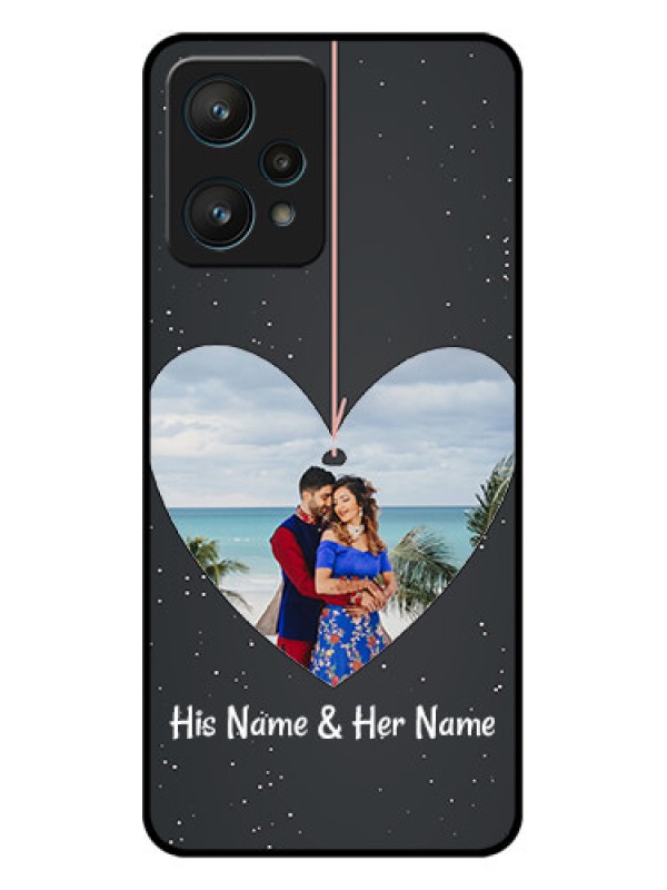 Custom Realme 9 Pro 5G Custom Metal Phone CaseHanging Heart Design