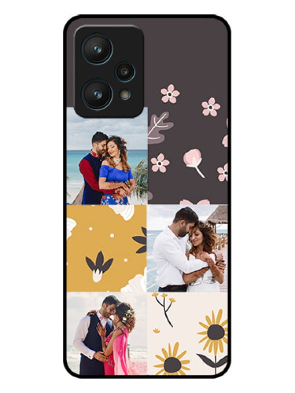 Custom Realme 9 Pro 5G Custom Metal Phone Case3 Images With Floral Design