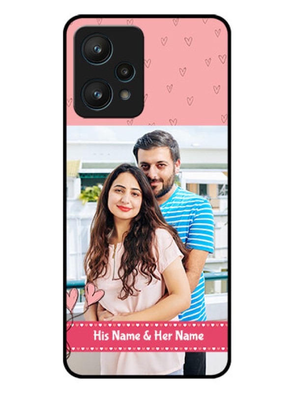 Custom Realme 9 Pro 5G Custom Metal Phone CaseLove Design Peach Color