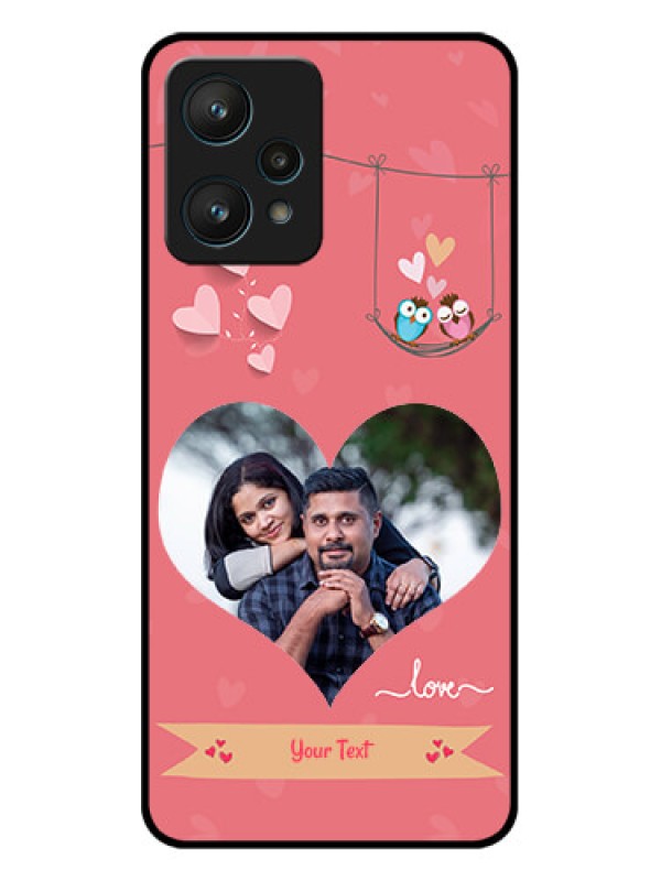 Custom Realme 9 Pro 5G Custom Metal Phone CasePeach Color Love Design