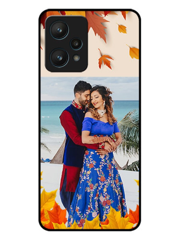 Custom Realme 9 Pro 5G Custom Metal Phone CaseAutumn Maple Leaves Design