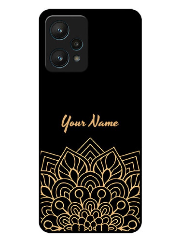 Custom Realme 9 Pro 5G Custom Metal Phone CaseGolden Mandala Design