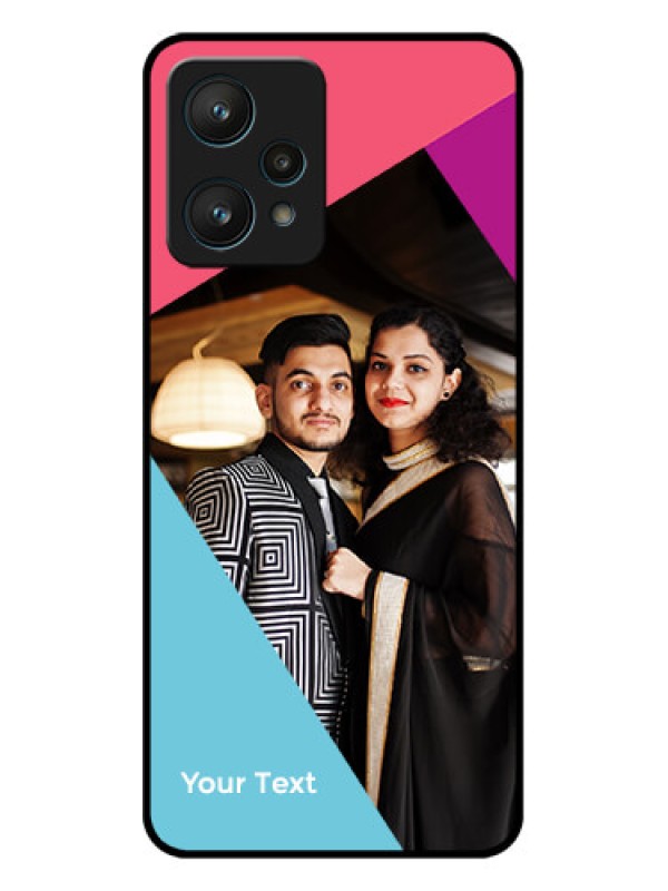 Custom Realme 9 Pro 5G Custom Metal Phone CaseStacked Triple Colour Design