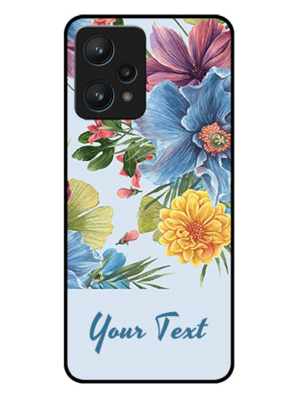 Custom Realme 9 Pro 5G Custom Metal Phone CaseStunning Watercolored Flowers Painting Design