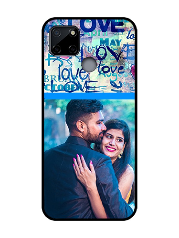 Custom Realme C12 Custom Metal Phone Case - Colorful Love Design