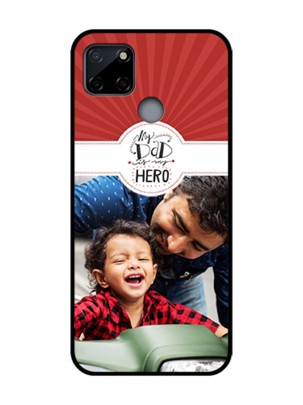 Custom Realme C12 Custom Metal Phone Case - My Dad Hero Design