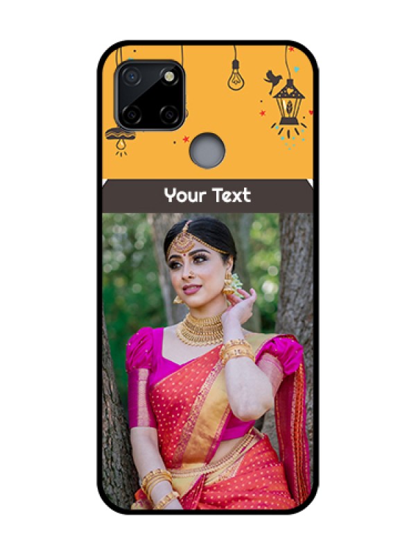 Custom Realme C12 Custom Metal Phone Case - With Family Picture And Icons