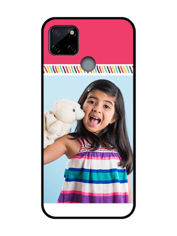 Custom Realme C12 Custom Metal Phone Case - Line Art Design