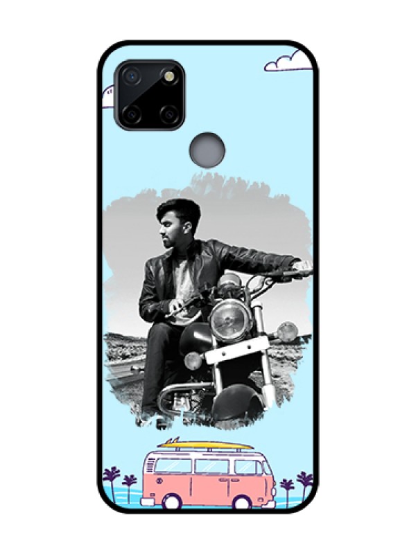 Custom Realme C12 Custom Metal Phone Case - Travel and Adventure Design